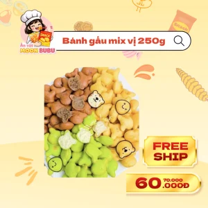 Bánh Gấu Mix Vị 250g Moonbubu Food